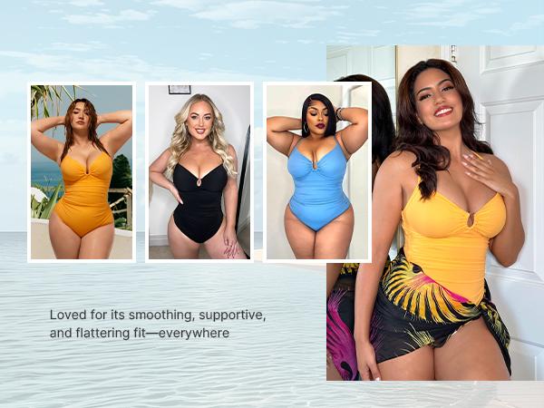🔥 Instant Snatched | Women's Smart Sculpt Tummy Tucking U-Ring Cut-Out Swimsuit 🏖️