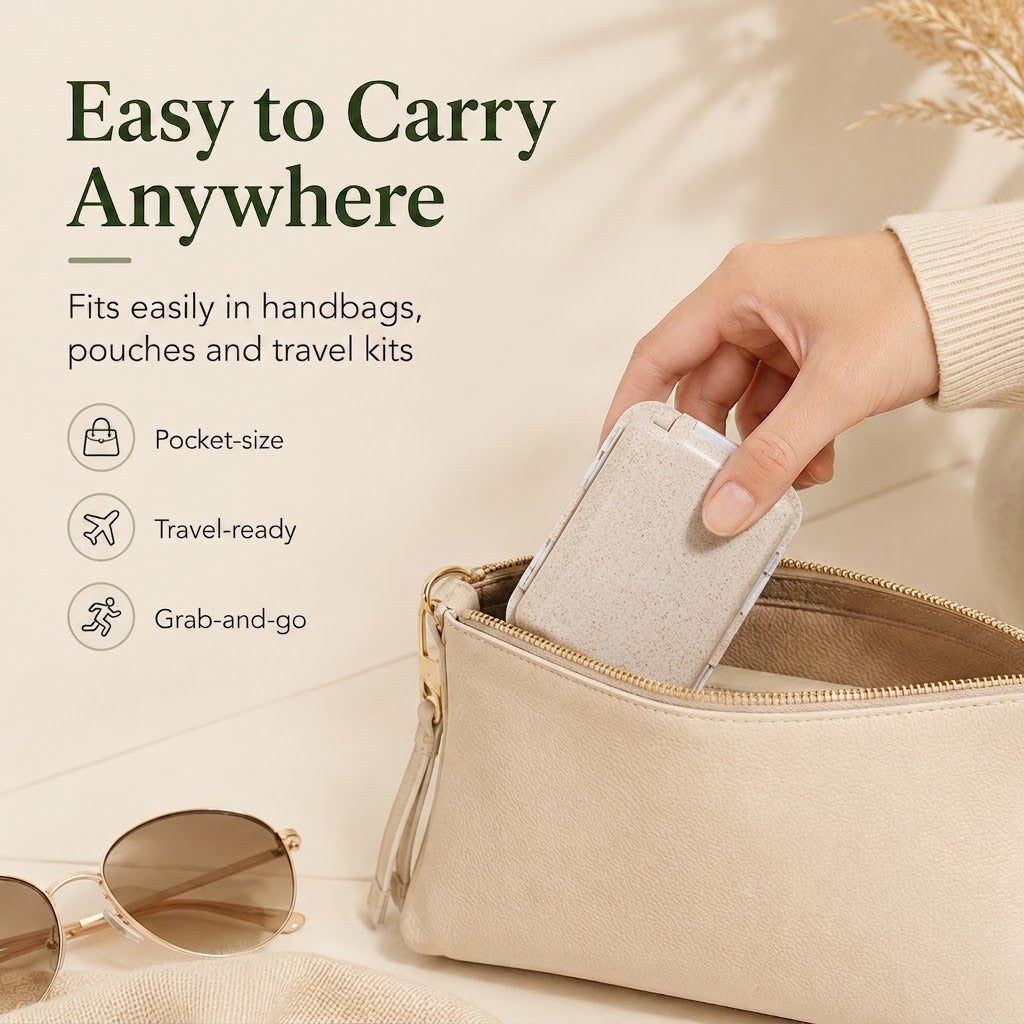 Folding Portable Travel Pill Organizer Box 💊