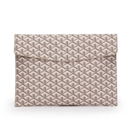 Chic PU Leather Laptop & Document Organizer