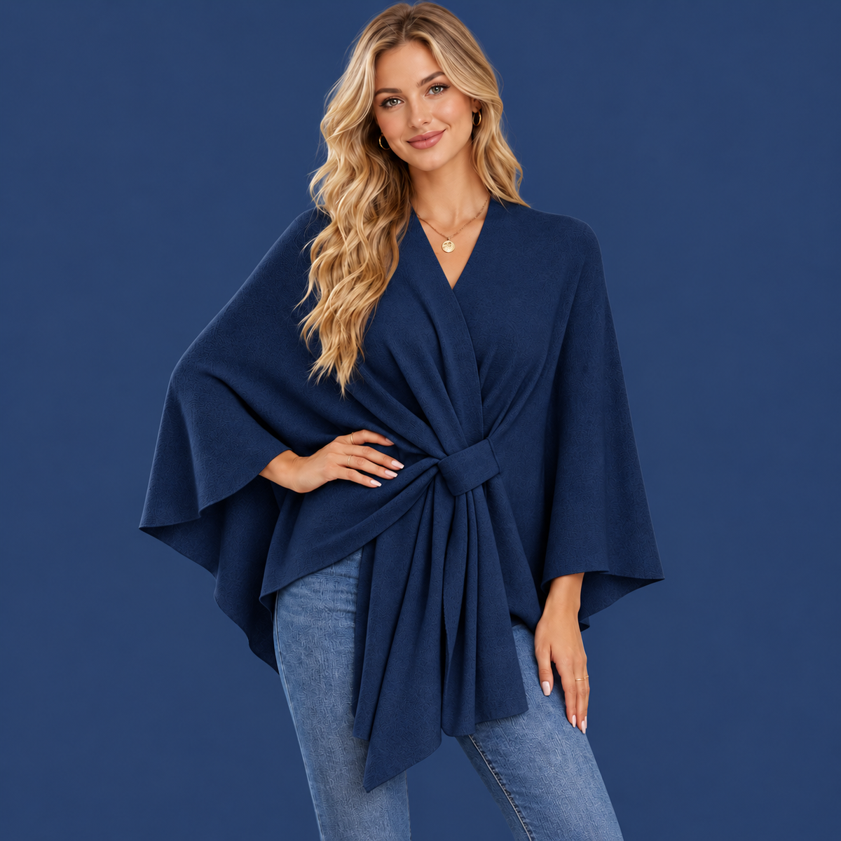 Women's Elegant Shawl Cape – Soft & Flowy Wrap