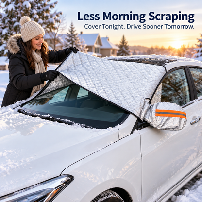 All-Season Windshield Snow Cover – Magnetic Frost & Ice Protector