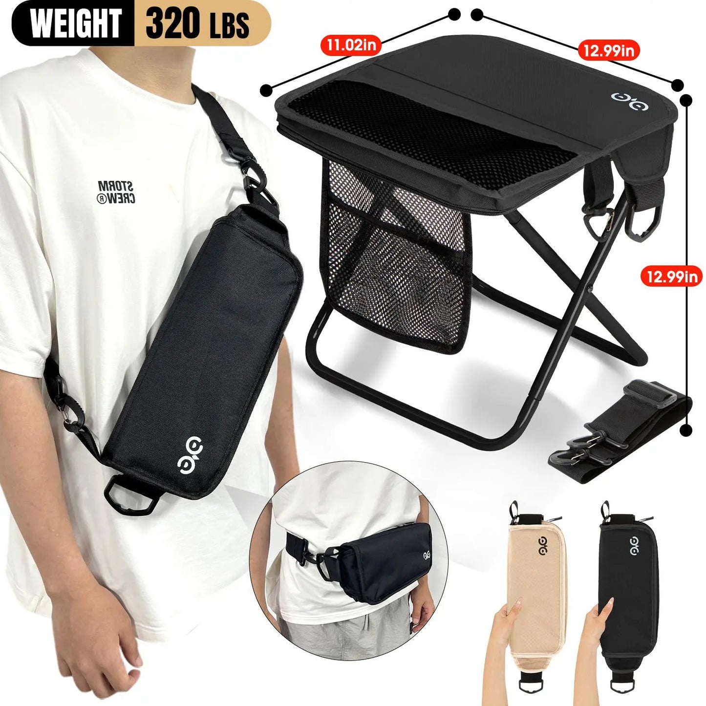🎒 Feather-Light, Steel-Strong: The 1.5 lbs Folding Chair That Safely Holds Up to 400 lbs! 🏕️🔥