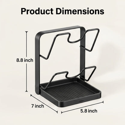 Countertop Pot Lid & Utensil Organizer