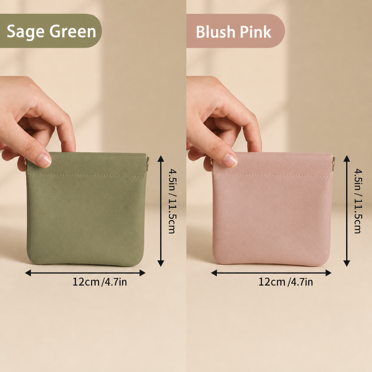 Mini  Organizer Zipper Pouch （2 pack）