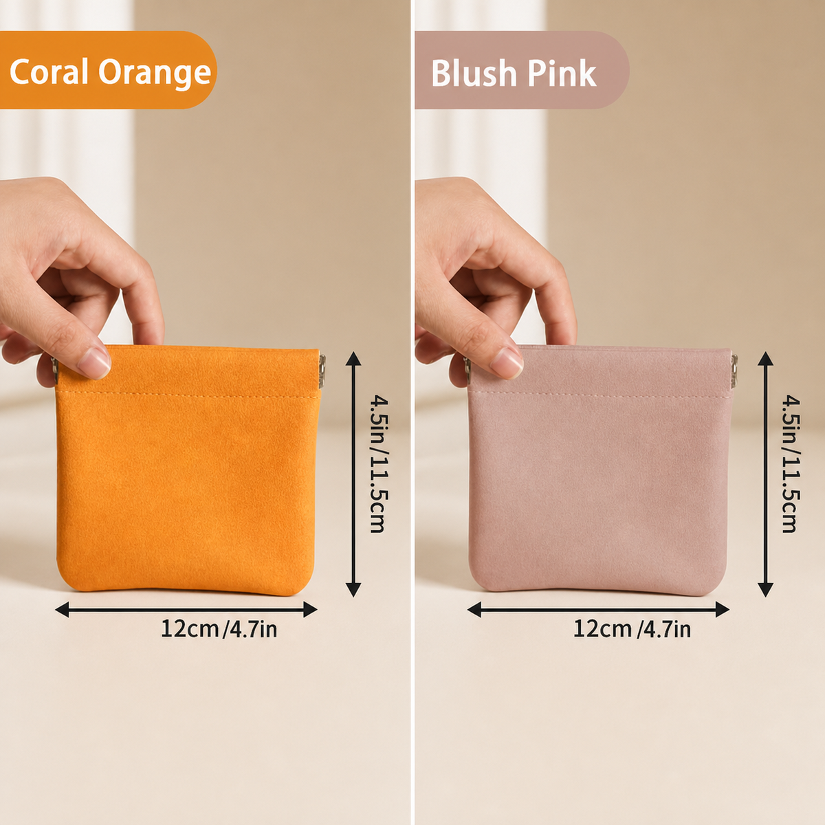 Mini  Organizer Zipper Pouch （2 pack）