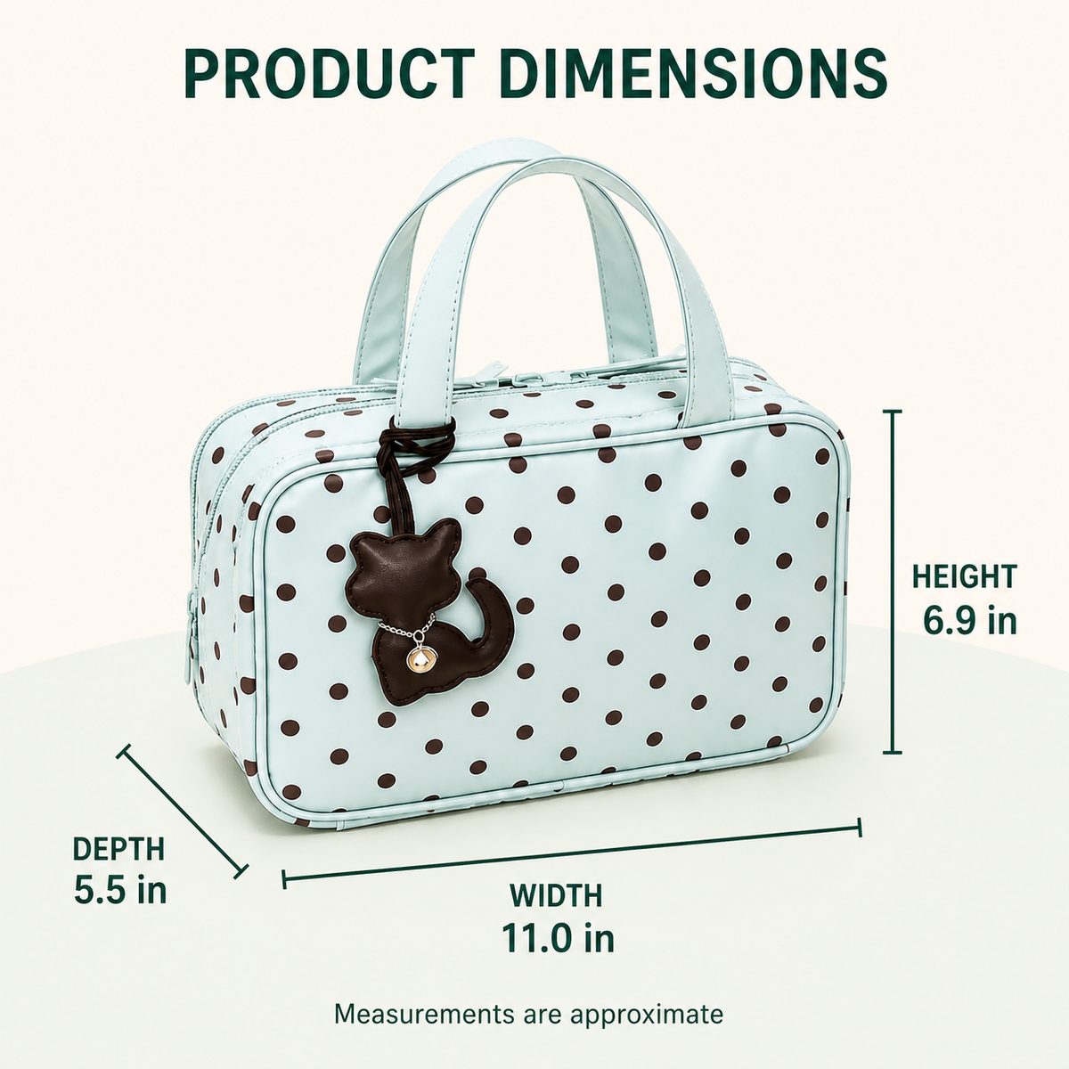 Double-Layer Travel Makeup Bag