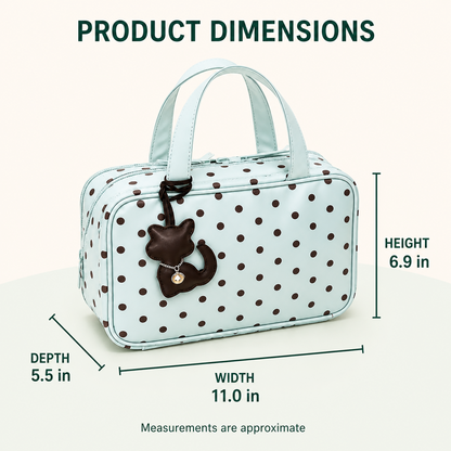 Double-Layer Travel Makeup Bag