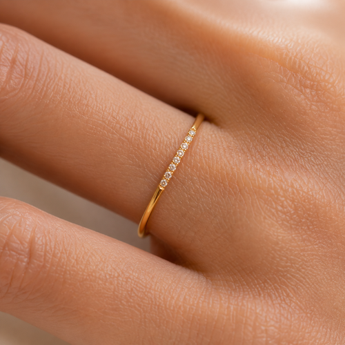 Dainty Zircon Stacking Ring