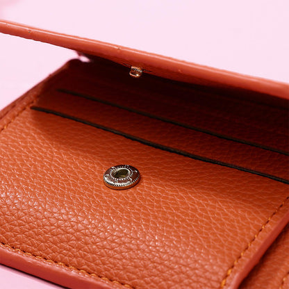 💳 Pocket-Sized Elegance | Women's Elegant Minimalist Short Slim Bifold Purse, RFID Blocking Card Holder & Compact Coin Wallet ✨
