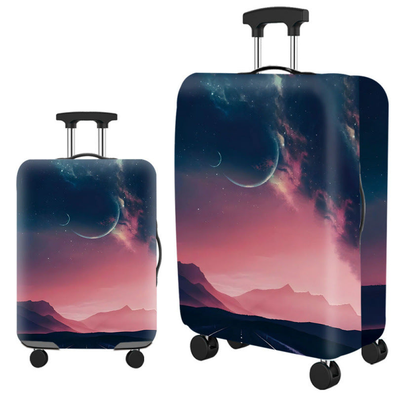 ✈️ Spot Your Bag Instantly | Fashion Cat Print Travel Luggage Cover Protector Anti-Scratch High-Elastic Suitcase Skin 🧳