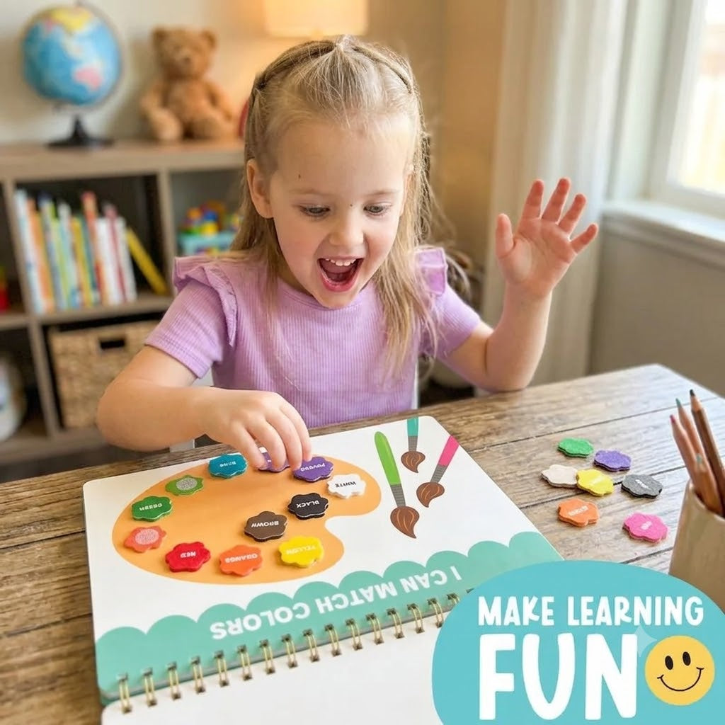 🎨 My First Busy Book | Montessori Interactive Preschool Learning & Activity Binder 🧠