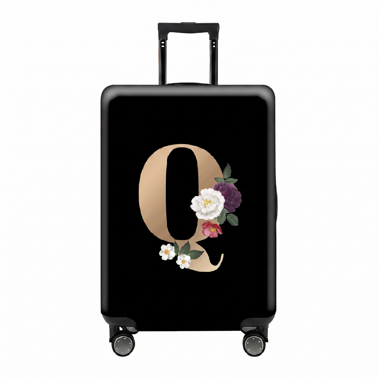 ✈️ Spot Your Bag Instantly | Decorative Alphabet Letter Z High-Elastic Luggage Cover Protector Skin with Concealed Zippers 🧳