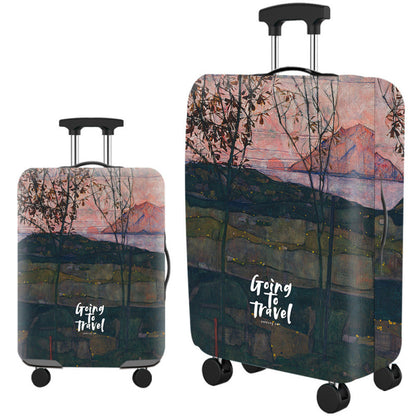 ✈️ Spot Your Bag Instantly | Fashion Cat Print Travel Luggage Cover Protector Anti-Scratch High-Elastic Suitcase Skin 🧳