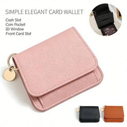 💳 Pocket-Sized Elegance | Women's Elegant Minimalist Short Slim Bifold Purse, RFID Blocking Card Holder & Compact Coin Wallet ✨