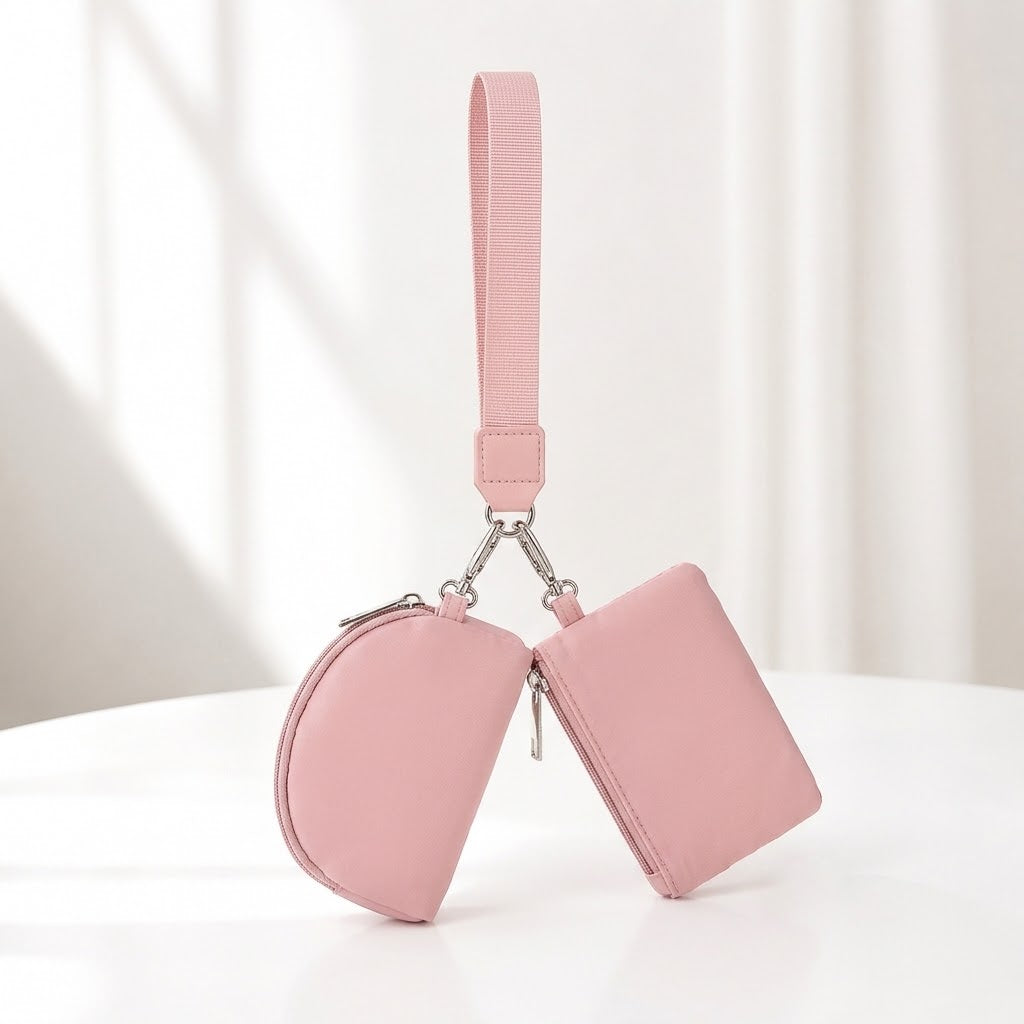 2-in-1 Mini Wristlet Pouch Set