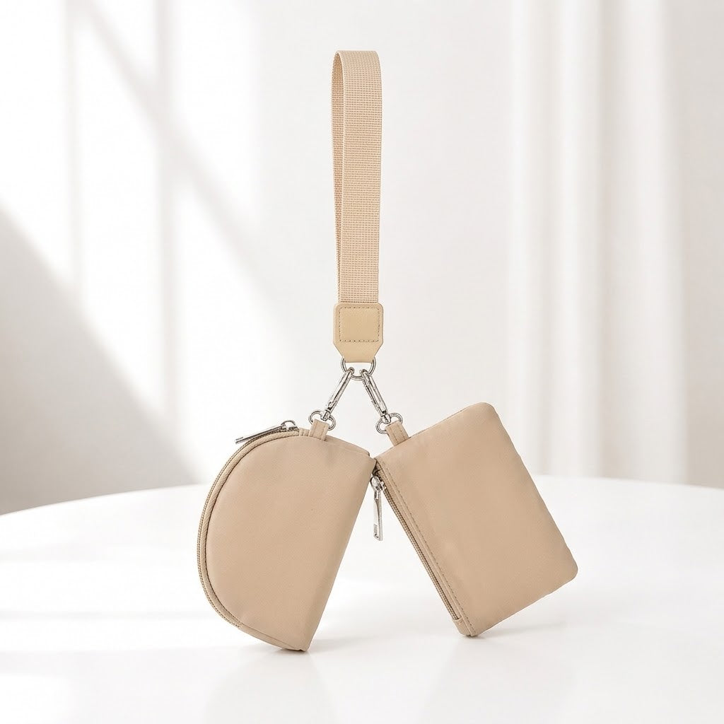 2-in-1 Mini Wristlet Pouch Set