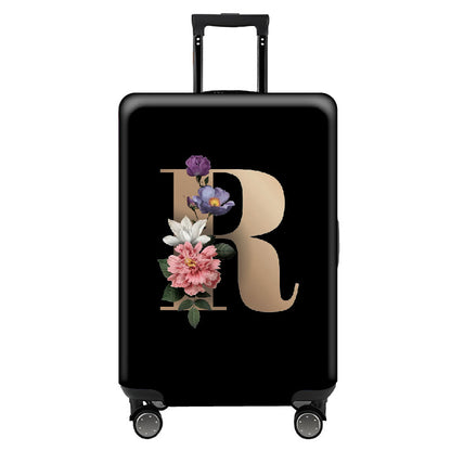 ✈️ Spot Your Bag Instantly | Decorative Alphabet Letter Z High-Elastic Luggage Cover Protector Skin with Concealed Zippers 🧳