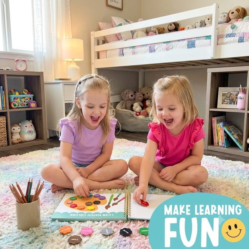 🎨 My First Busy Book | Montessori Interactive Preschool Learning & Activity Binder 🧠