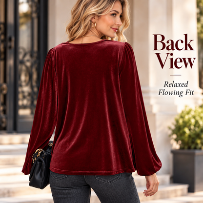 Women’s Fleece Turtleneck Long Sleeve Top