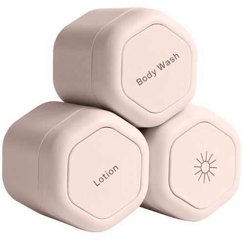 Three-Piece Portable Magnetic Travel Toilet Bottle Set
