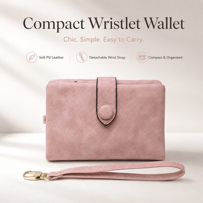 Compact Wristlet Wallet — Chic, Simple & Easy to Carry