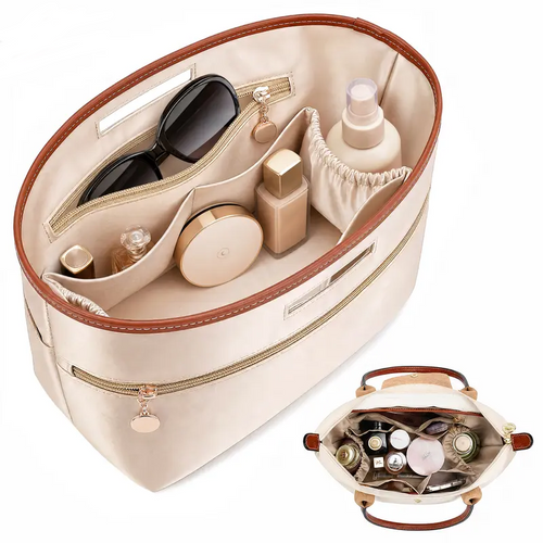 👜 Perfectly Organized Totes! | Satin Tote Bag Organizer Insert with Handles ✨