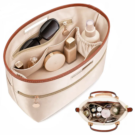 👜 Perfectly Organized Totes! | Satin Tote Bag Organizer Insert with Handles ✨