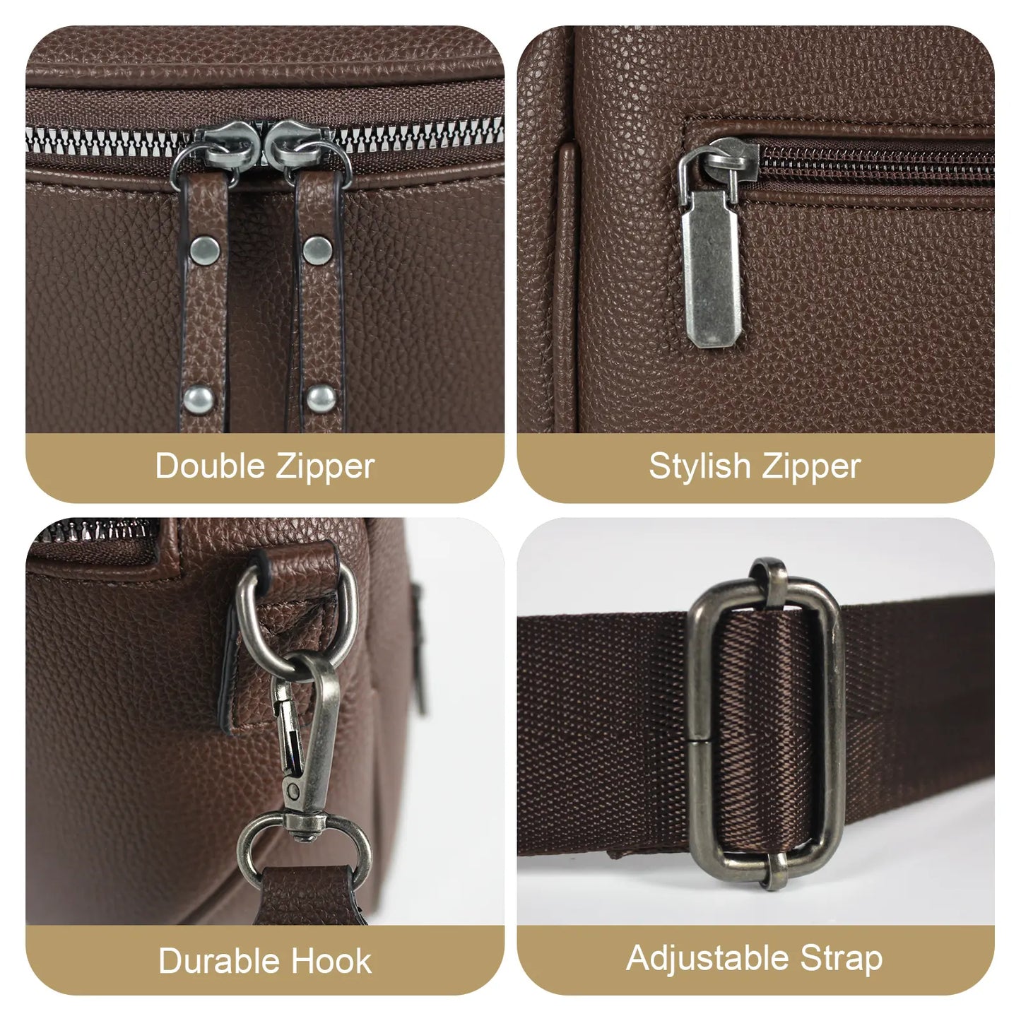 👜 Women's Leather Crossbody Bag | Waterproof, Spacious & Stylish ✨