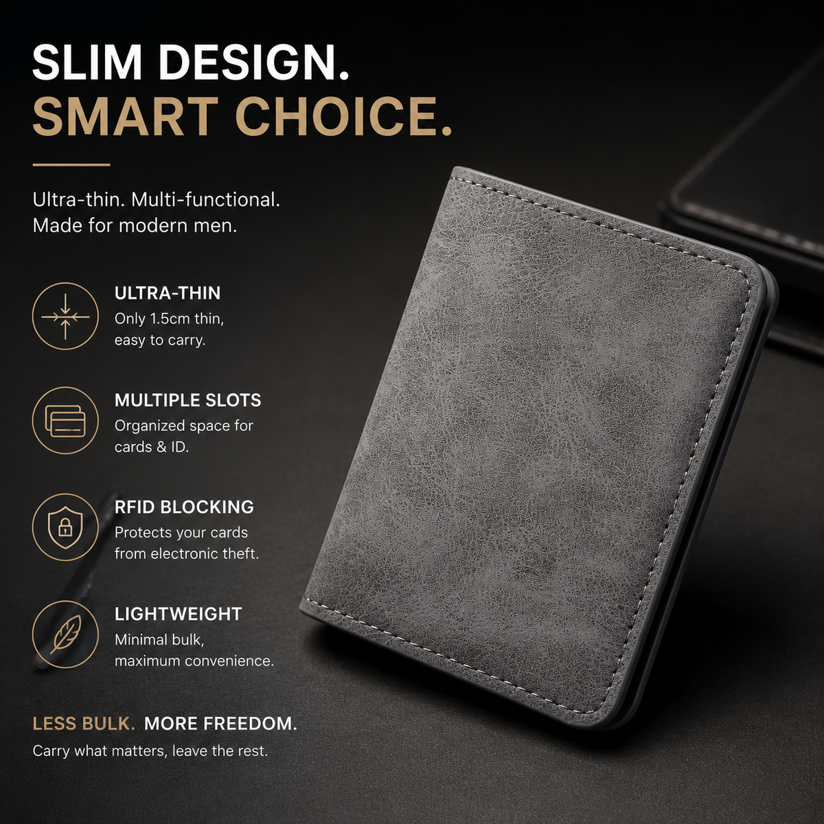 Men’s Slim Multi-Card Wallet 💳