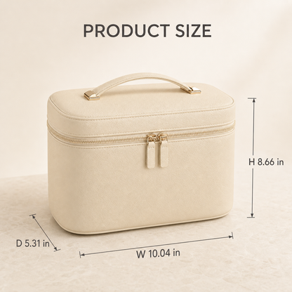 ✨ Glam On The Go! The Ultimate Multifunctional Makeup Bag with LED Mirror 💄