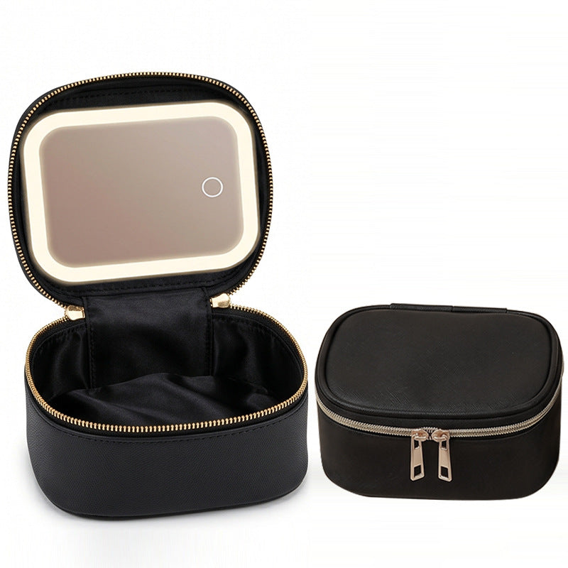 ✨ Your Pocket-Sized Beauty Studio! Mini LED Makeup & Lipstick Bag 💄💖