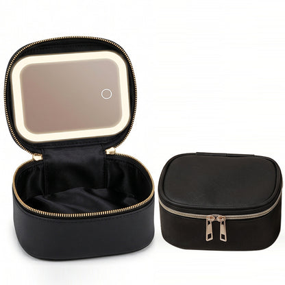 ✨ Your Pocket-Sized Beauty Studio! Mini LED Makeup & Lipstick Bag 💄💖