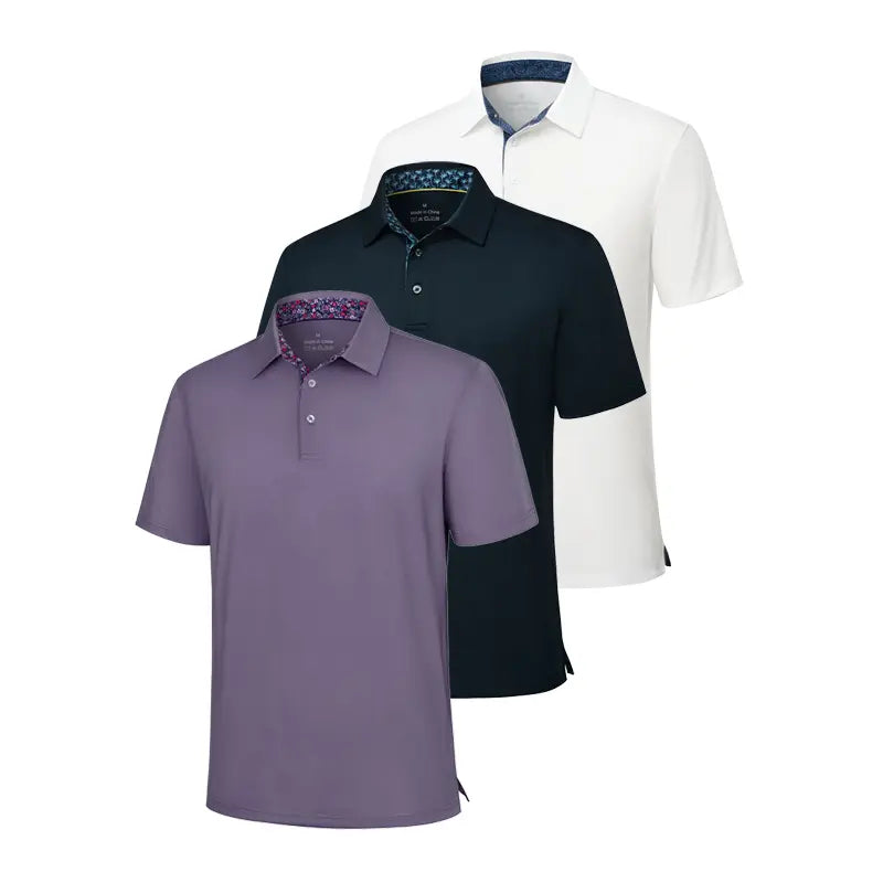 👔 Elevate Your Everyday | 3-Pack Men's Classic Short-Sleeve Polo Shirts, Soft Breathable Collared Golf & Business Casual Tees ✨