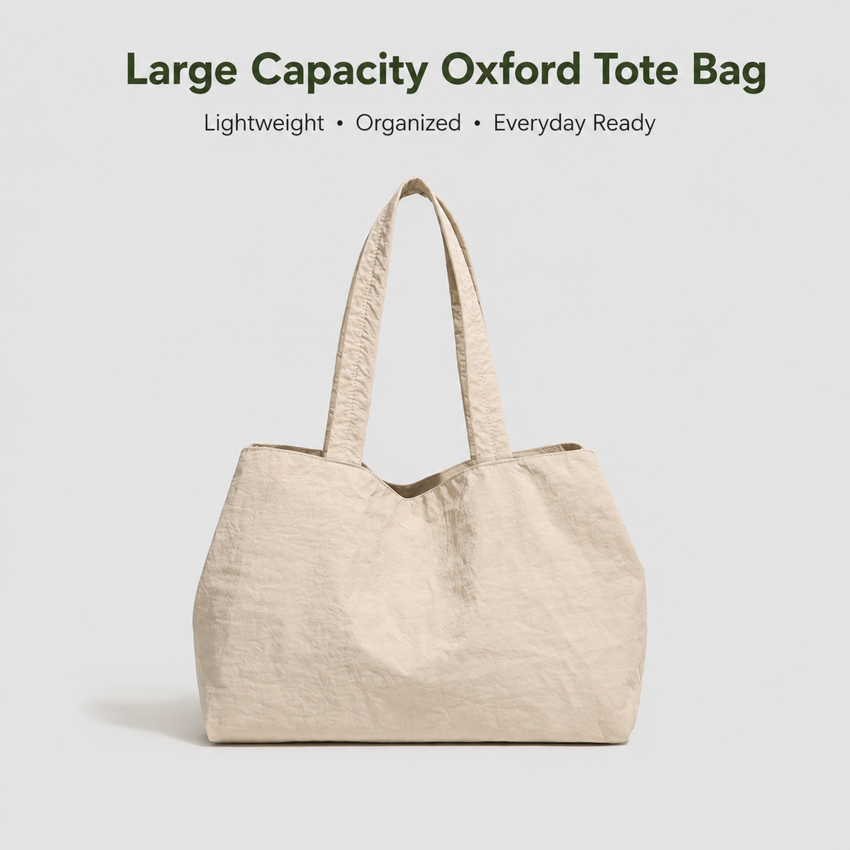 Three Compartment Large Capacity Tote Bag