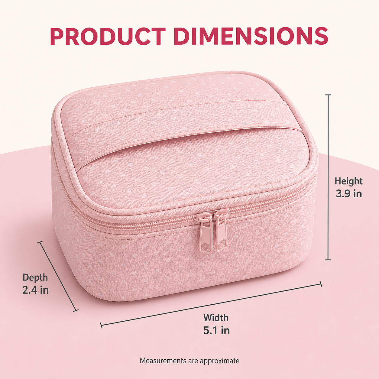 Mini Makeup Bag with Handle