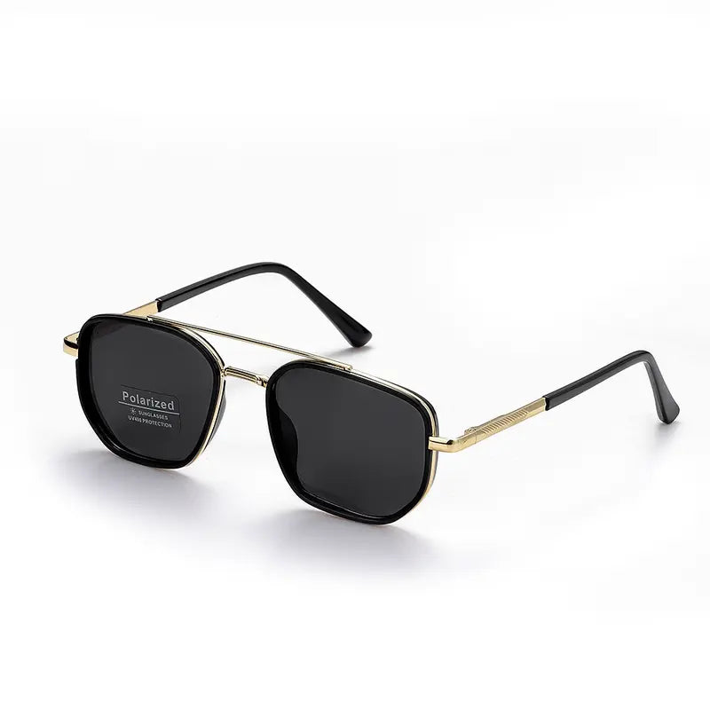 🕶️ Street Style Icons | Trendy Geometric Double-Beam Metal Sunglasses ☀️