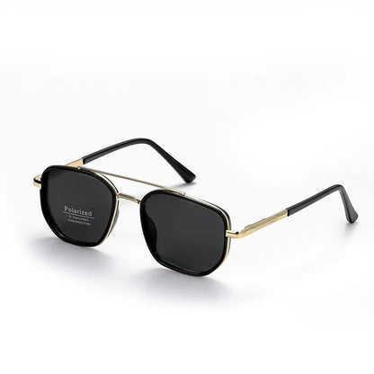 🕶️ Street Style Icons | Trendy Geometric Double-Beam Metal Sunglasses ☀️