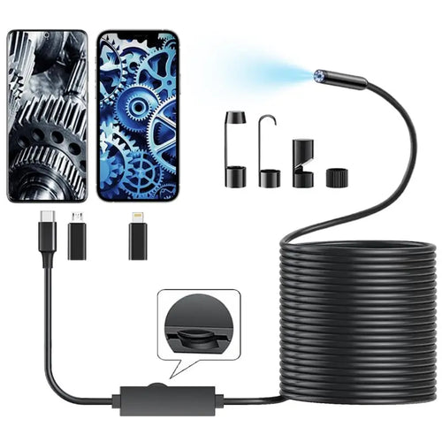 ⚡ Give Your Phone X-Ray Vision: The 1920P HD 16.4ft Smartphone Endoscope That Sees Through Walls, Engines & Pipes Instantly! 🛠️👁️