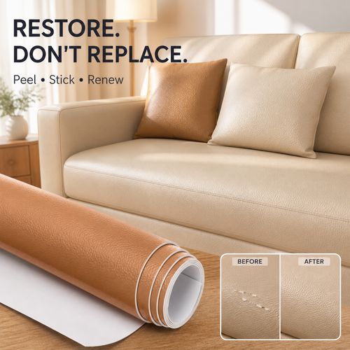 Self-Adhesive Leather Repair Patch – Peel & Stick Furniture & Car Seat Repair