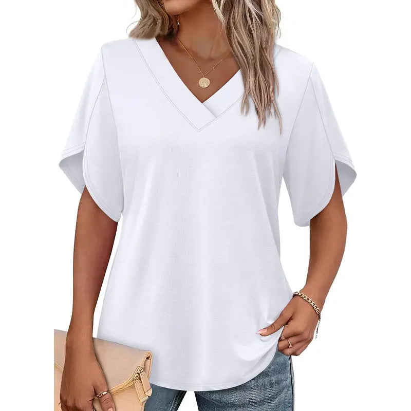 👚💖Effortless Elegance: The Viral Petal-Sleeve Blouse That Complements Every Silhouette!