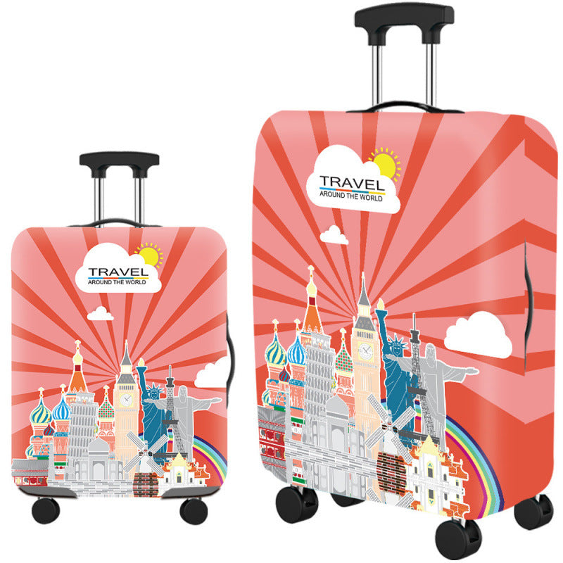 ✈️ Spot Your Bag Instantly | Fashion Cat Print Travel Luggage Cover Protector Anti-Scratch High-Elastic Suitcase Skin 🧳
