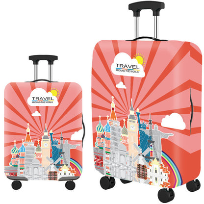 ✈️ Spot Your Bag Instantly | Fashion Cat Print Travel Luggage Cover Protector Anti-Scratch High-Elastic Suitcase Skin 🧳