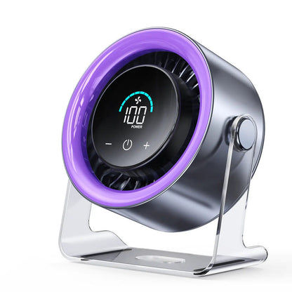 🍃 100-Speed Micro-Control | Portable Turbo Desk Fan with Digital Display 🌀
