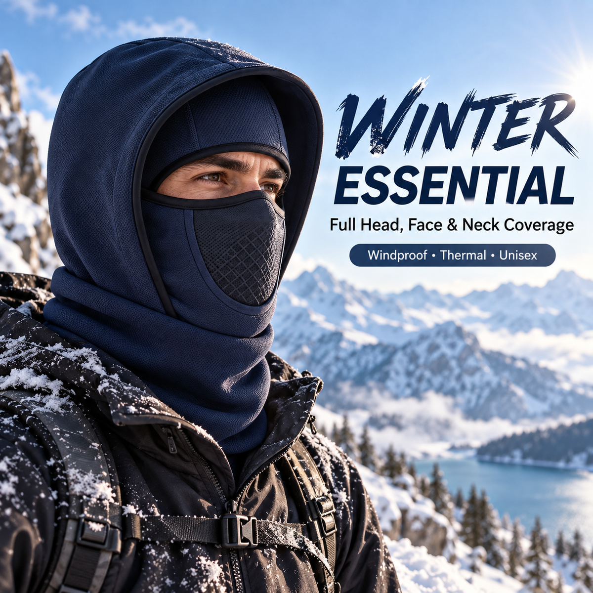 Unisex Thermal Balaclava – Windproof Full Face Winter Hood