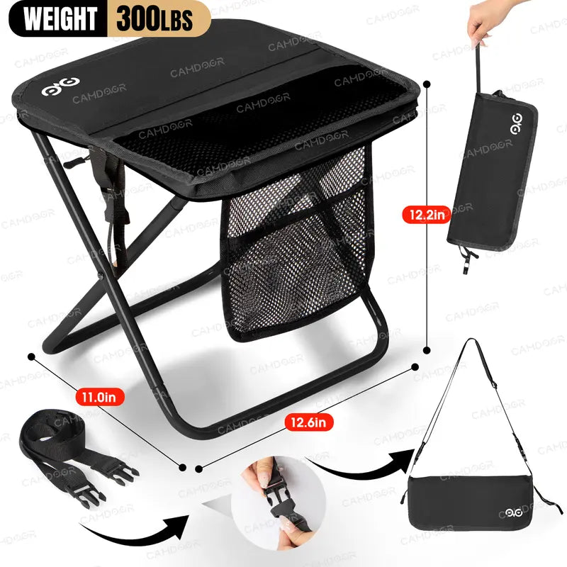 🎒 Feather-Light, Steel-Strong: The 1.5 lbs Folding Chair That Safely Holds Up to 400 lbs! 🏕️🔥
