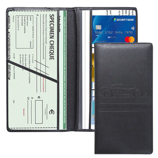 🚗 Drive Organized | Premium Magnetic Car Registration & Insurance Card Document Holder Wallet 📂