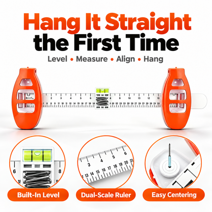 Hang It Straight the First Time – Easy Picture Hanging & Alignment Tool