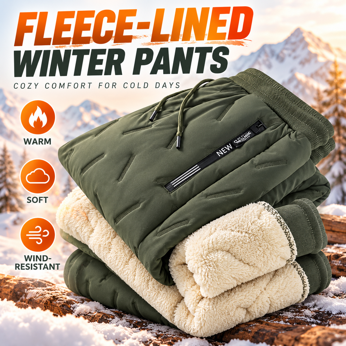 Women’s Fleece-Lined Winter Jogger Pants