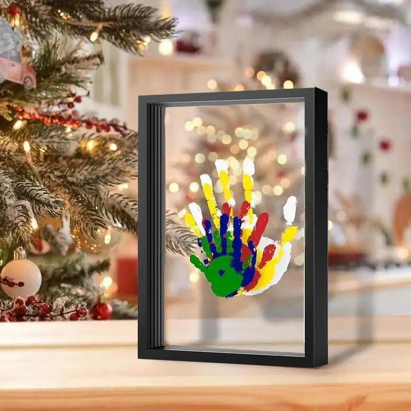 🔥 Stop Letting Their Childhood Slip Away: The 4-Layer Magic 3D Handprint Frame Set That Freezes Family Love Forever! 🪵👶
