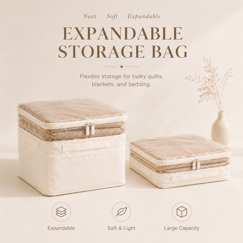 Large Capacity Transparent Quilt Storage Bag